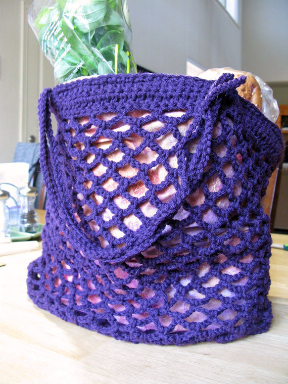 Fabric Lined Market Bag Crochet Pattern