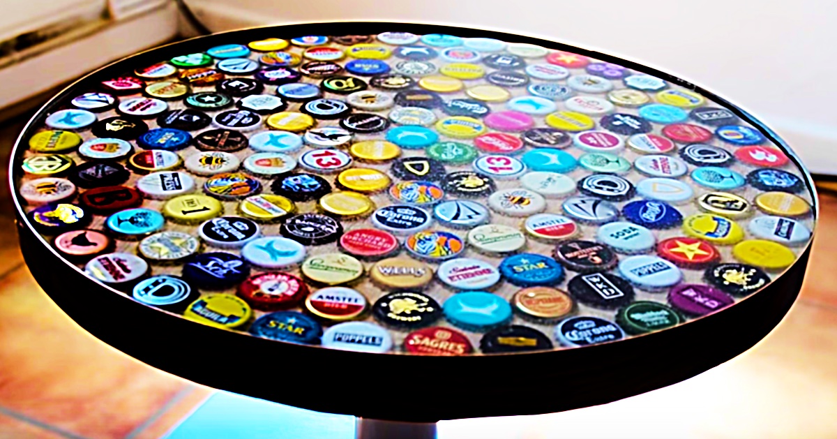 18 DIY Beer Bottle Cap Table Designs | Guide Patterns