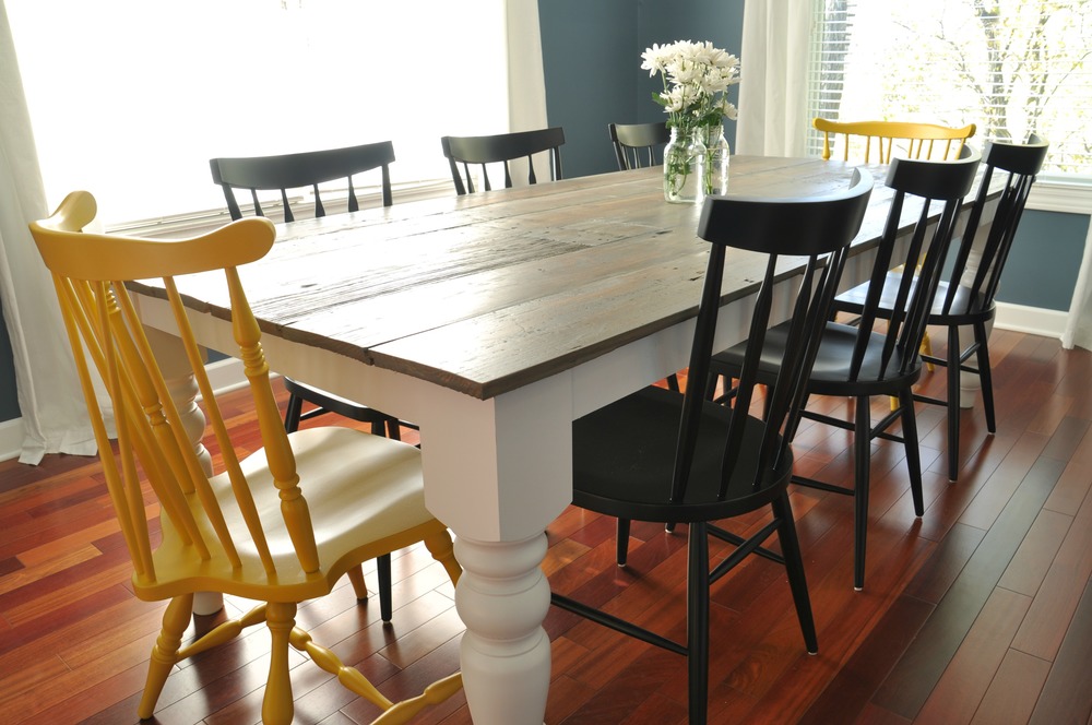 homemade dining room table