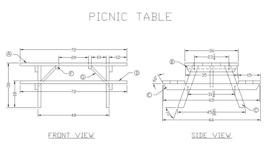 How to Build a Wooden Picnic Table