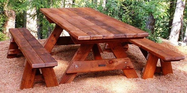 21 Wooden Picnic Tables: Plans and Instructions | Guide Patterns