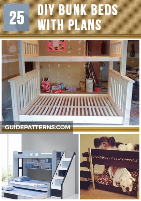 25 DIY Bunk Beds with Plans Guide Patterns