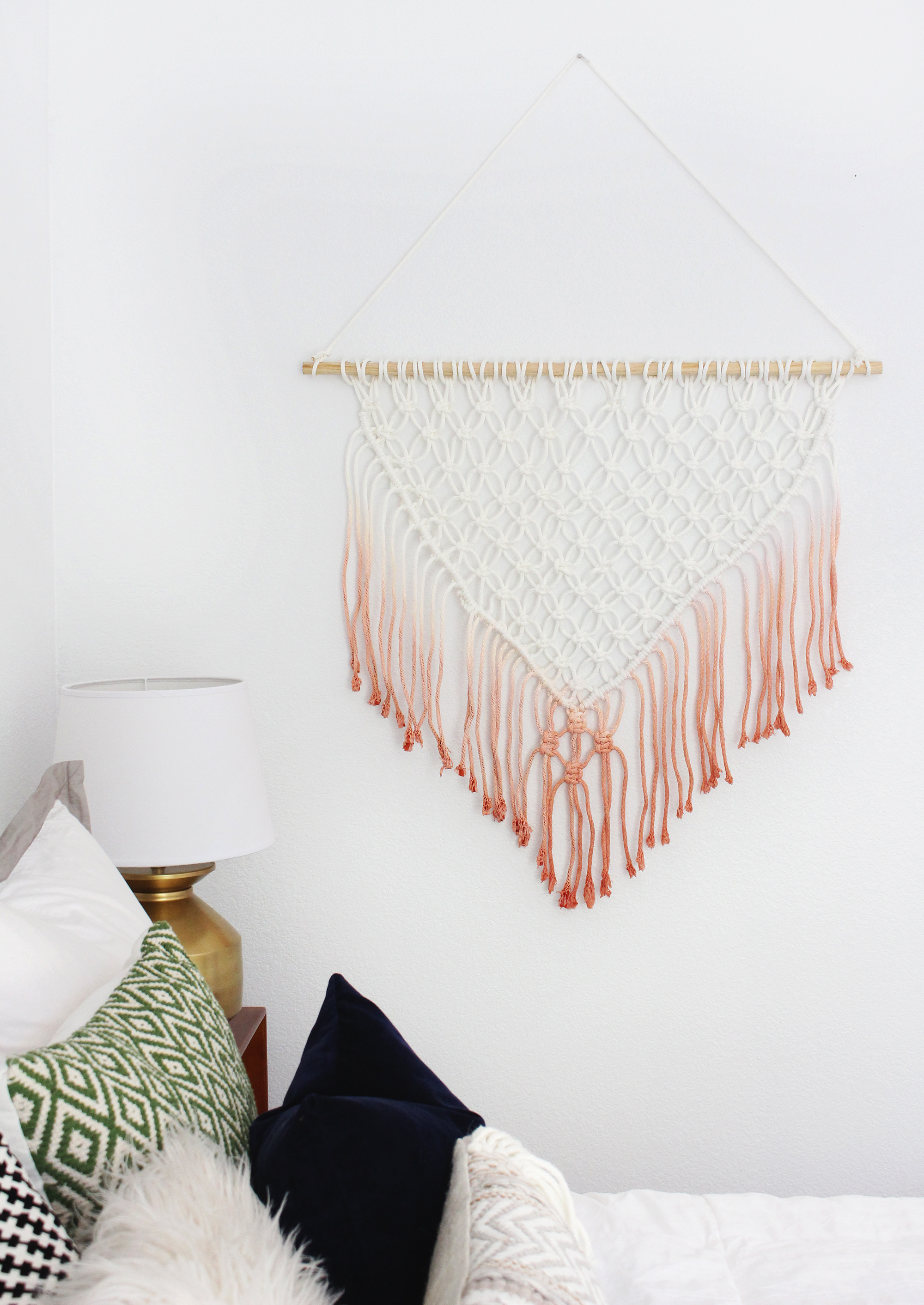 Cortina de macramé, tutorial • macrame curtain from a beautiful ...