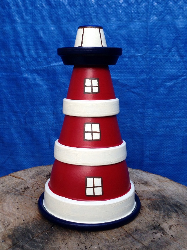8 Simple Clay Pot Lighthouse Projects for Your Garden