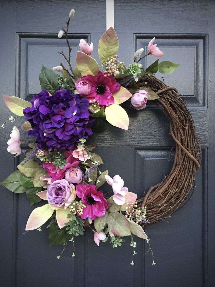 39+ DIY Spring Wreaths for the Front Door That You Can