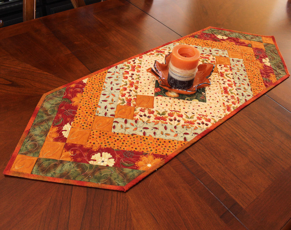 runner table braid fall quilt runners quilted autumn pattern french simple patterns sewing quilting halloween making tablerunner quilts tan decorating