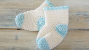 Crochet Baby Socks Pattern