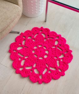 Crochet Flower Rug Pattern