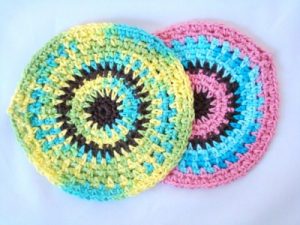 Crochet Round Dishcloth Pattern