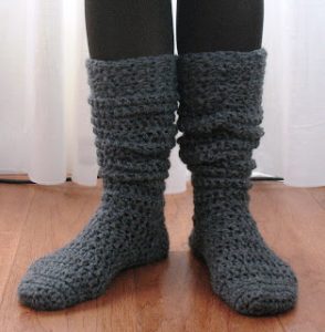 Free Crochet Boot Socks Pattern
