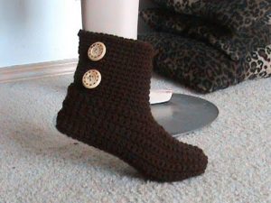 Free Crochet Slipper Boots Pattern