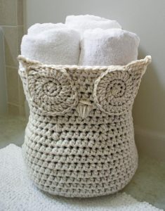 Owl Basket Crochet Pattern