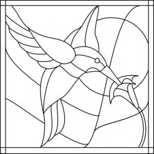 Hummingbird Stained Glass Pattern
