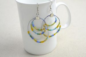 Seed Bead Hoop Earrings Pattern