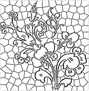Stained Glass Flower Pattern