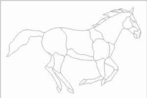 Stained Glass Horse Pattern