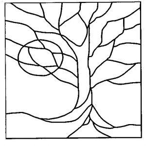 Stained Glass Tree Pattern