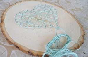 String Art Heart Pattern