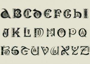 Wood Burning Alphabet