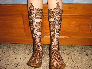 Bridal Mehndi Designs for Feet