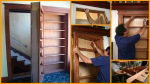 DIY Bookshelf Door