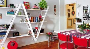 DIY Ladder Bookshelf