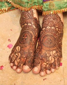 Feet Mehndi Design