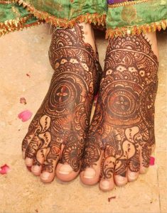 Feet Mehndi Design