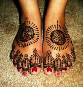 Henna Design on Feet