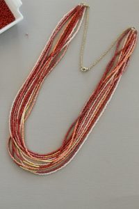Multi Strand Seed Bead Necklace