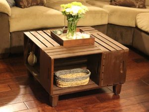 Wood Crate Coffee Table