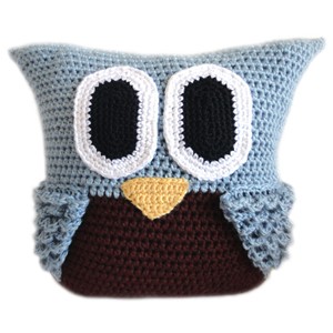 Crochet Owl Pillow free Pattern