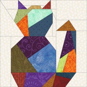 Paper Pieced Cat Pattern