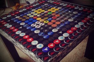 Beer Bottle Cap Table