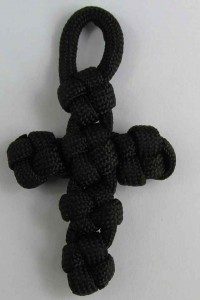 Paracord Cross Keychain