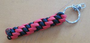 Two Color Paracord Keychain