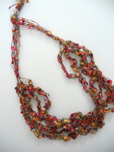 Crochet Ladder Yarn Necklace