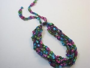 Crochet Ribbon Necklace