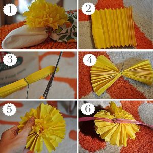 DIY Tissue Paper Pom Poms