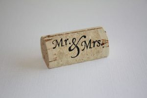 Personalized Wine Cork Place Card Holder