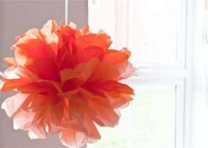 Tissue Paper Pom Pom Idea