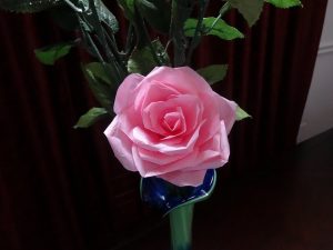 Tissue Paper Rose DIY