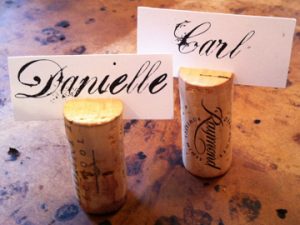 Wine Cork Place Card Holder