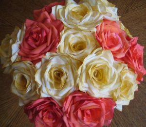 Coffee Filter Roses Bouquet Design