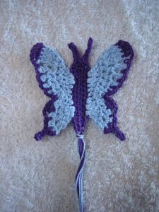 Crochet Butterfly Bookmark