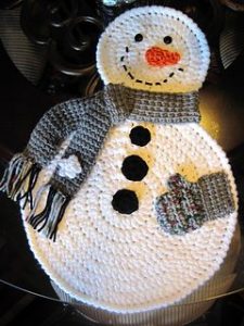 Crochet Christmas Placemat