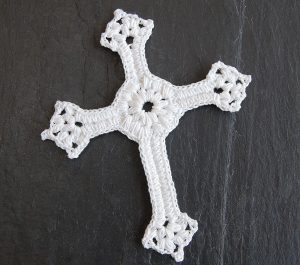 Crochet Cross Bookmark