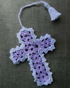 Crochet Cross Bookmark Pattern
