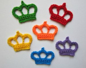 Crochet Crown Appliques