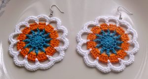 Crochet Flower Earrings